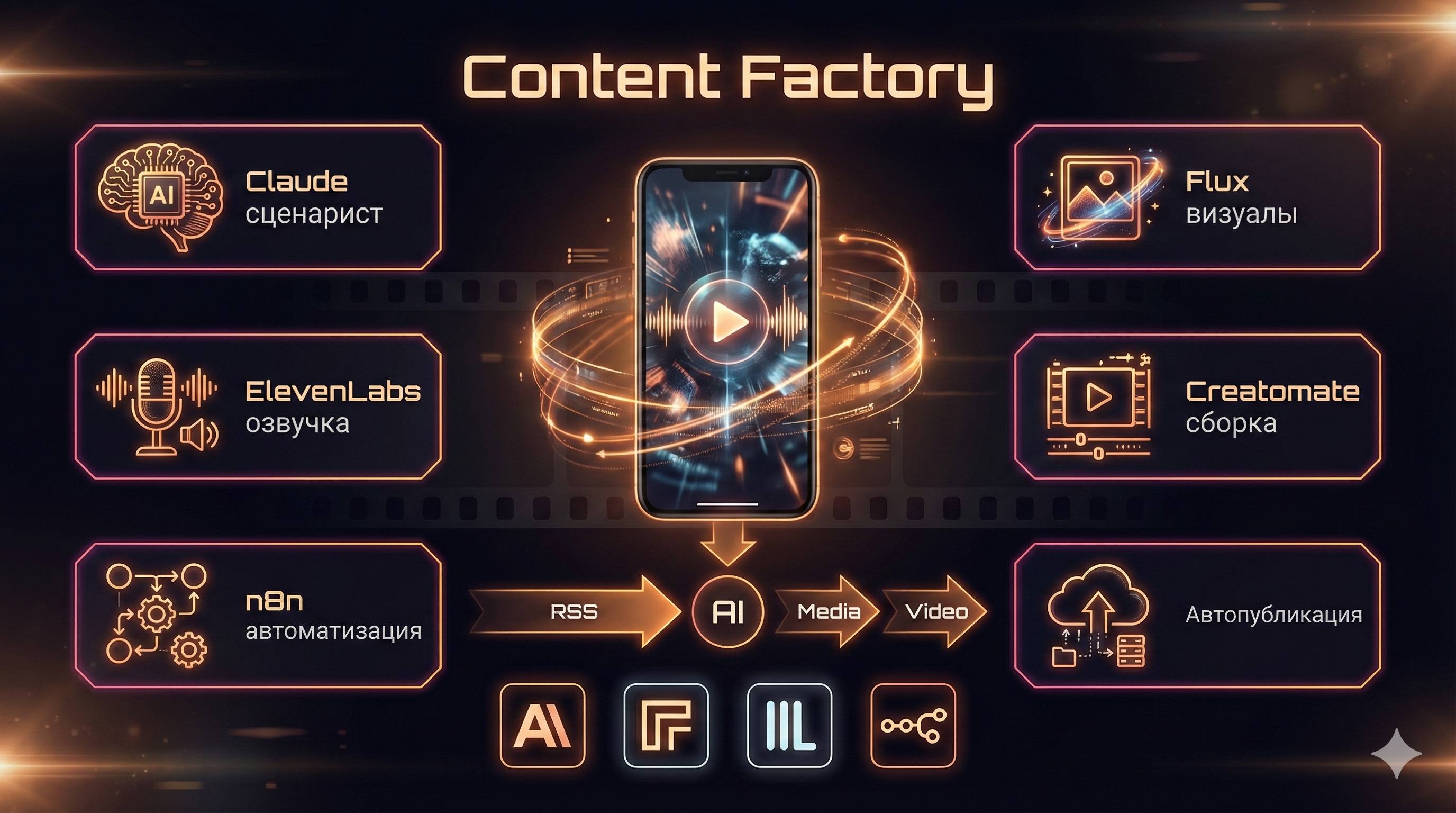 Инфографика Content Factory