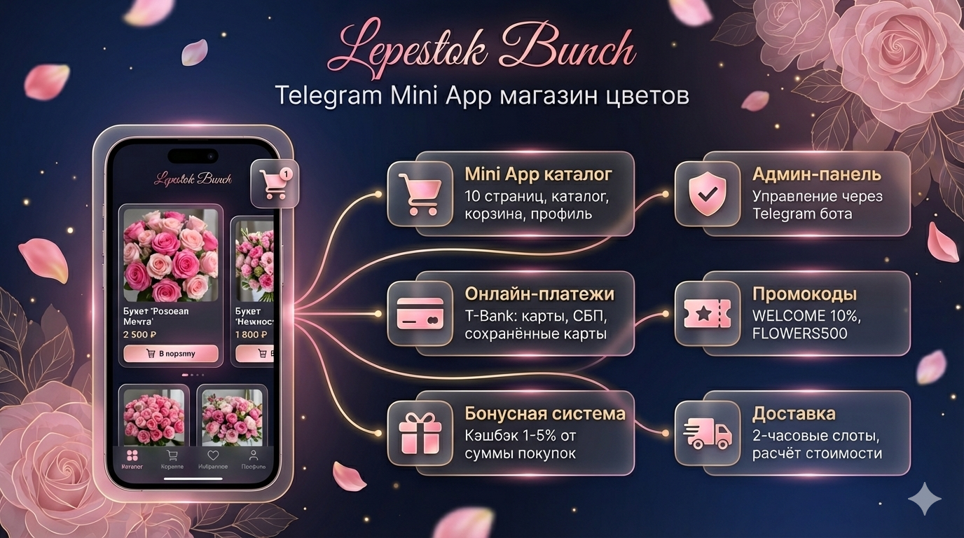 Инфографика Lepestok Bunch